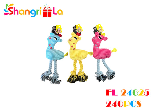 JUGUETE DE PELUCHE Y CUERDA PARA MORDER