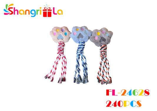 JUGUETE DE PELUCHE Y CUERDA PARA MORDER