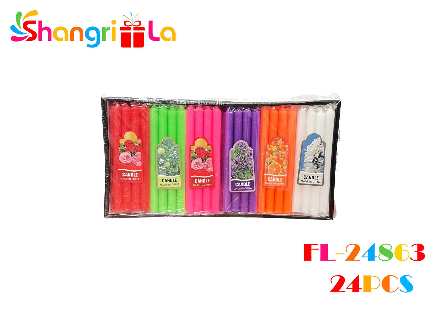 PACK 4 VELAS LARGAS AROMATICAS