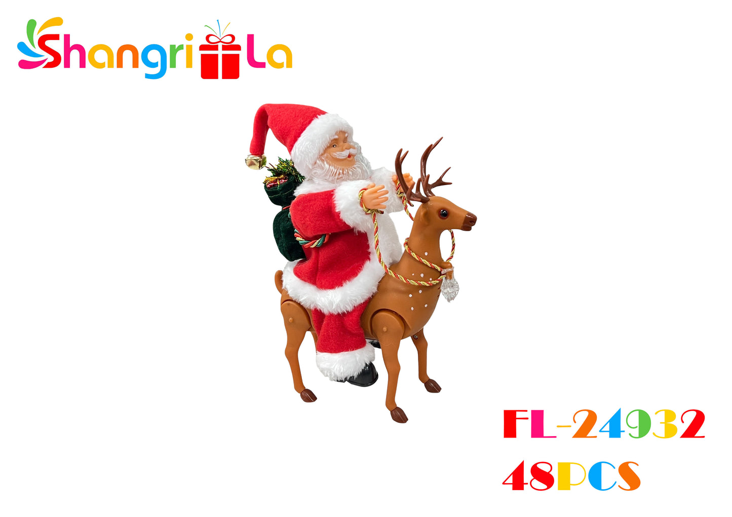 PAPA NOEL CON RENO MUSICAL