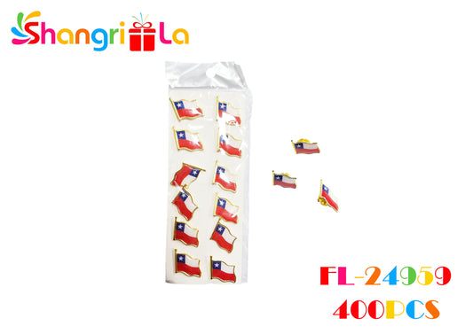 SET PIN DE METAL DE CHILE x12