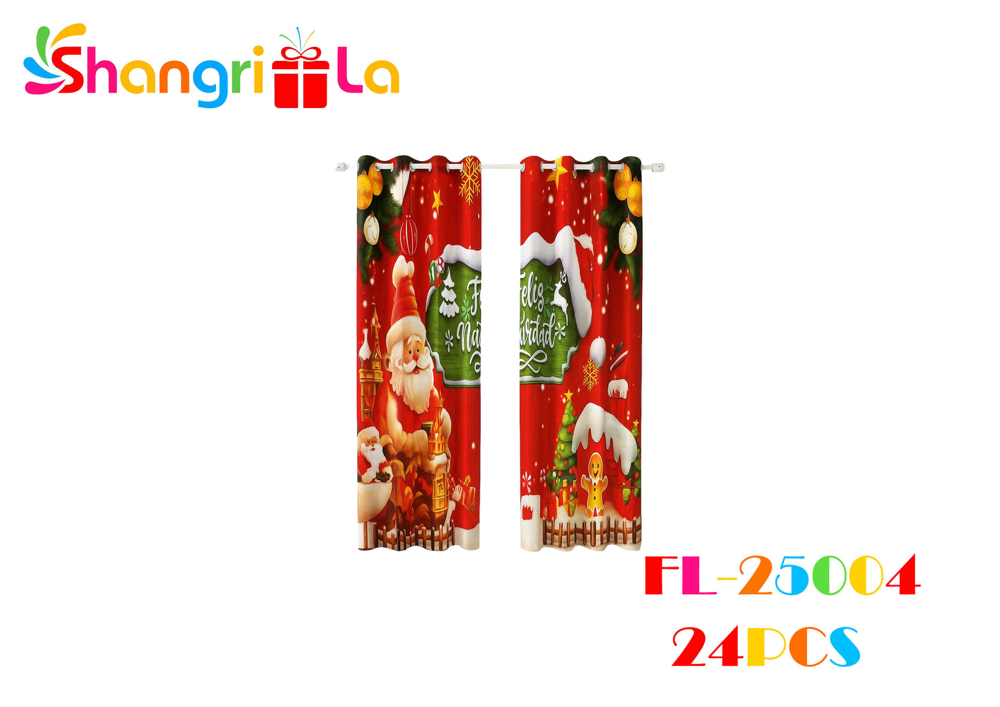 CORTINAS NAVIDEÑAS 2 PCS