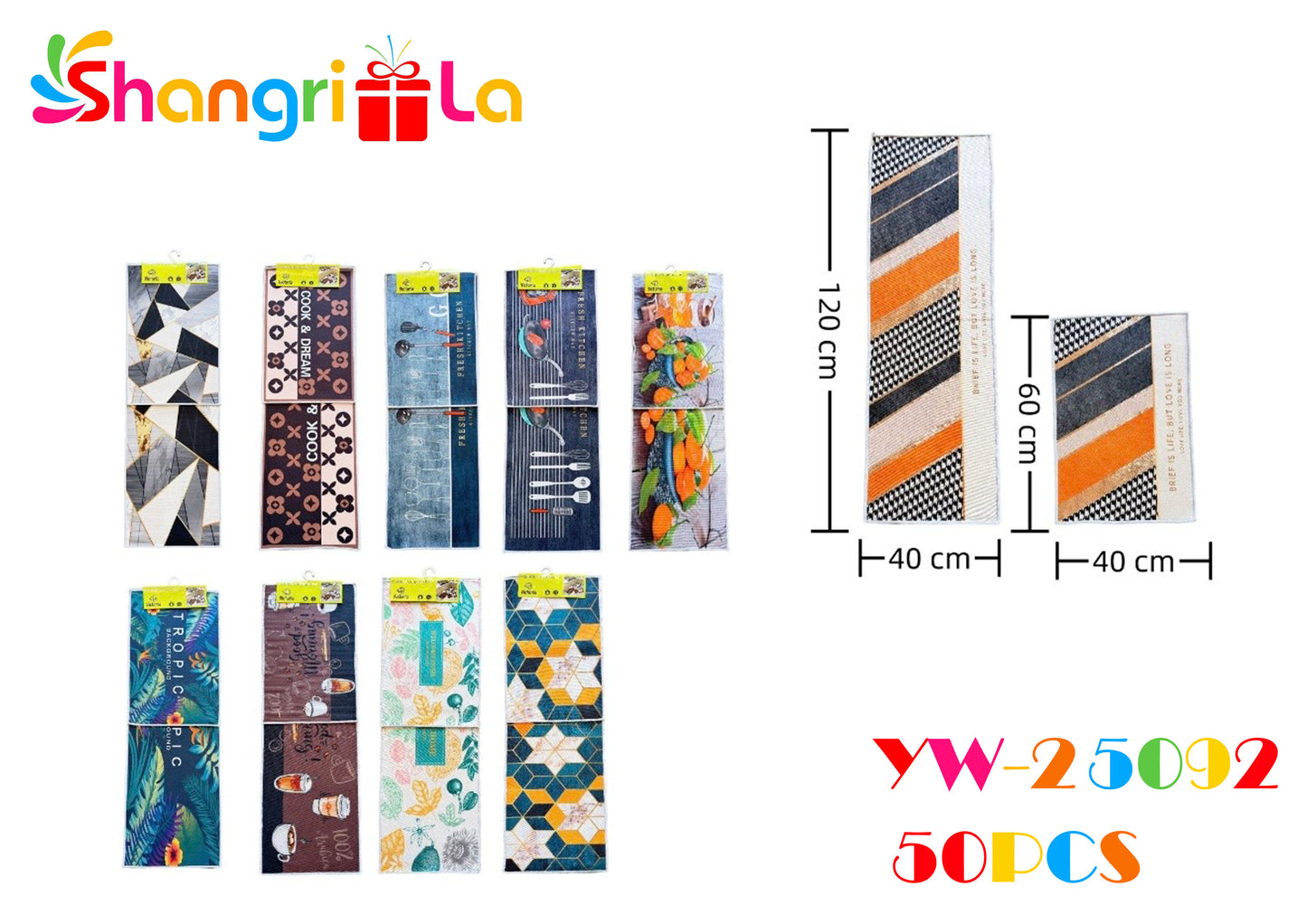 SET 2 TAPETES PARA COCINA