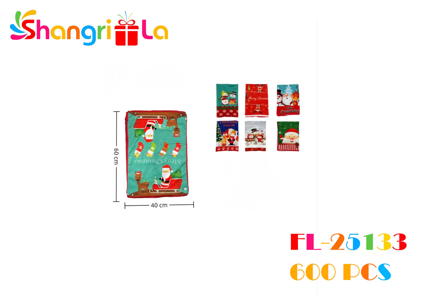 PAÑOS DE COCINA NAVIDEÑOS X12