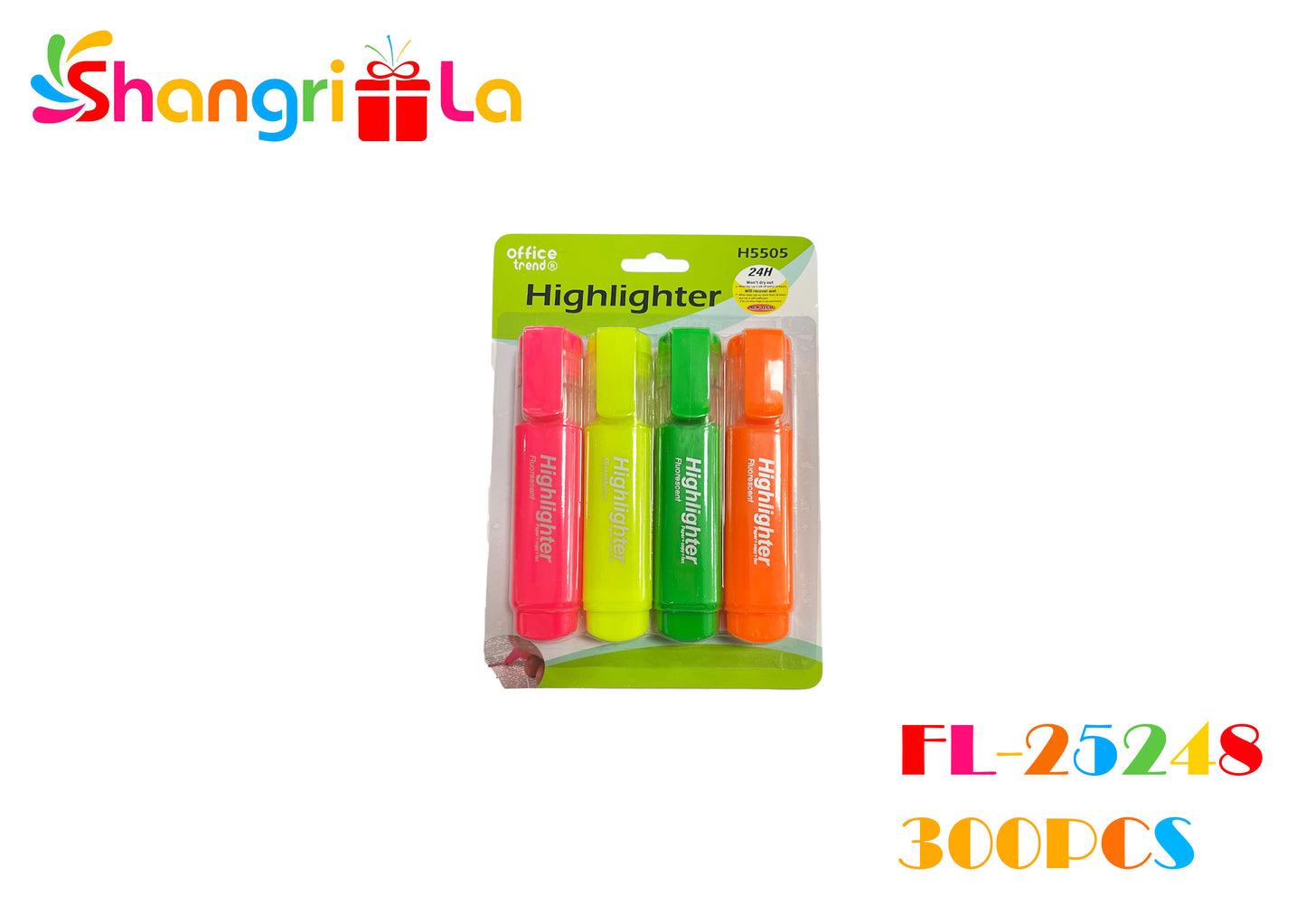 DESTACADORES NEON 4 PCS