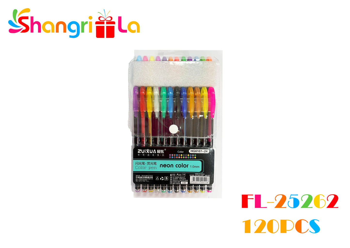 LAPICES GEL NEON 24 PCS