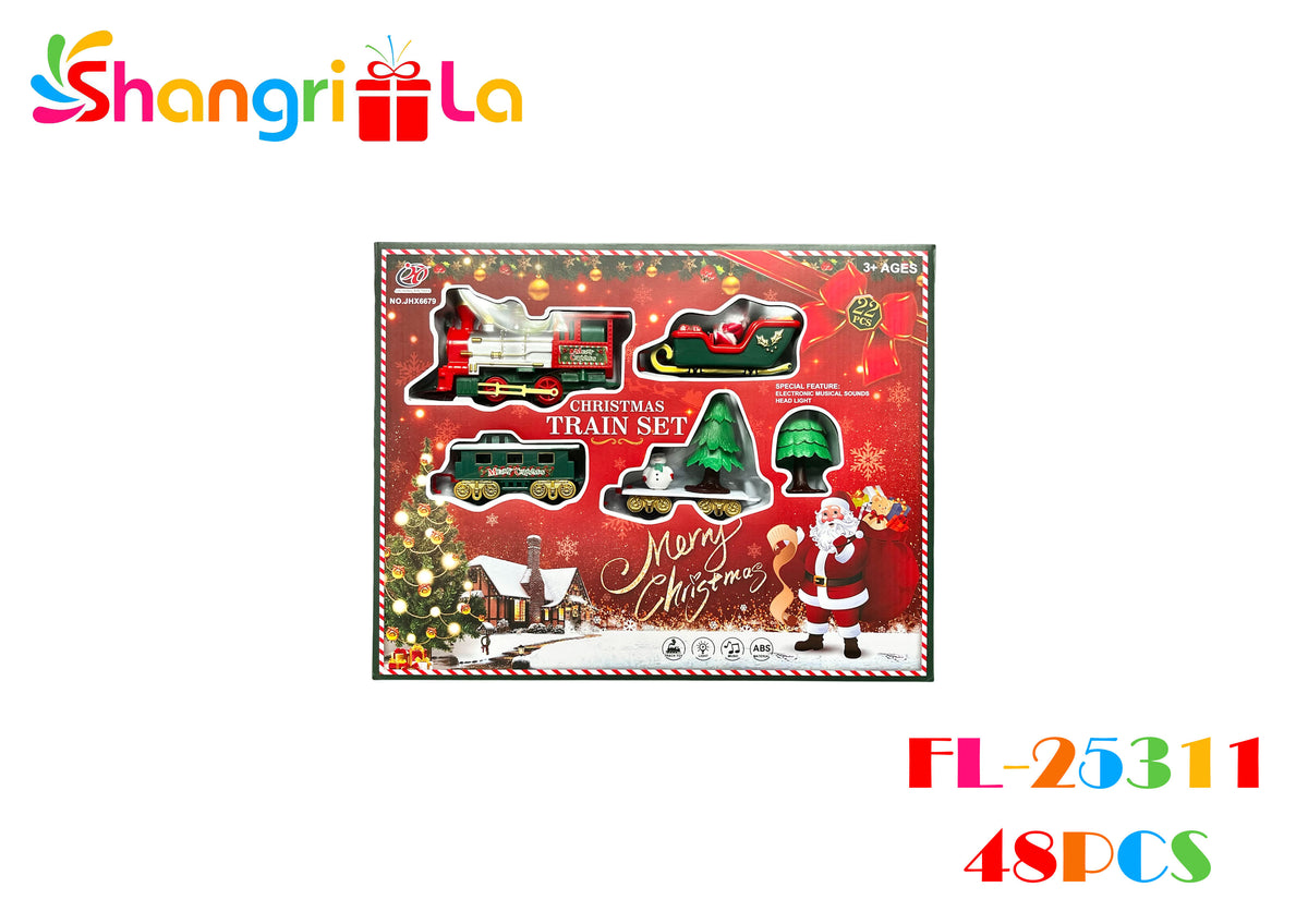 Tren navideño con accesorios 22pcs