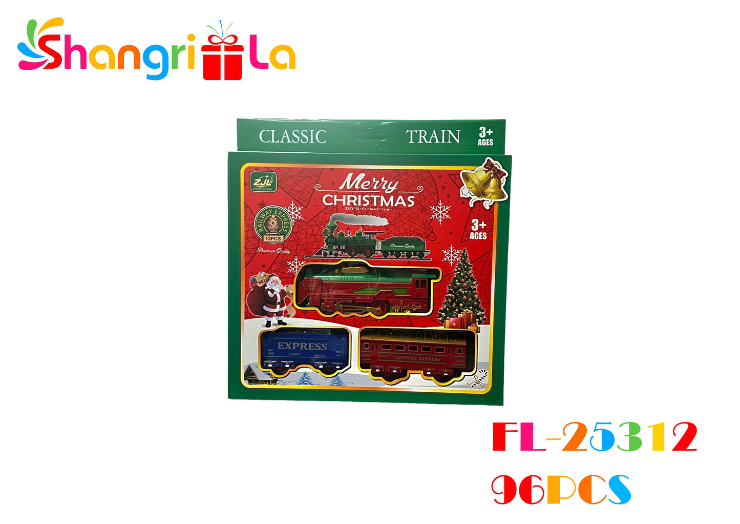TREN ELECTRICO NAVIDEÑO 13 PCS