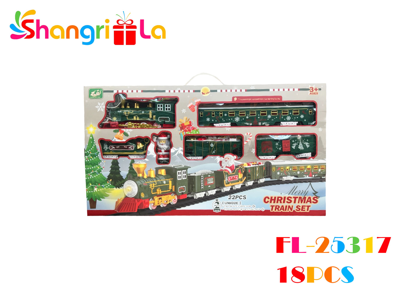 TREN ELECTRICO DE NAVIDAD 22 PCS