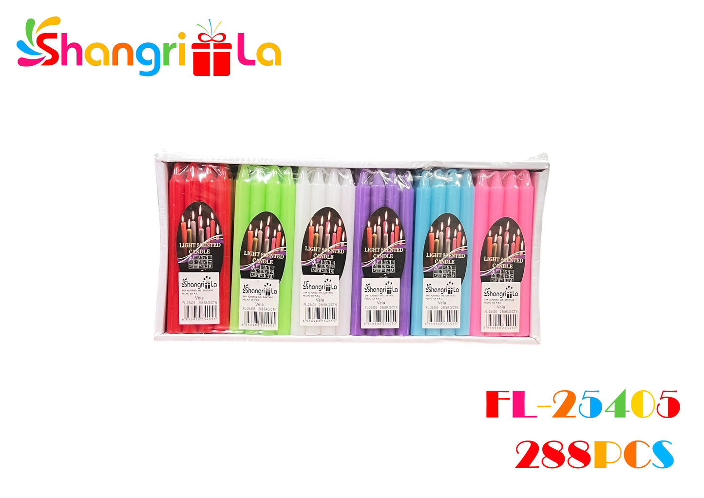 PACK 8 VELAS LARGAS AROMATICAS