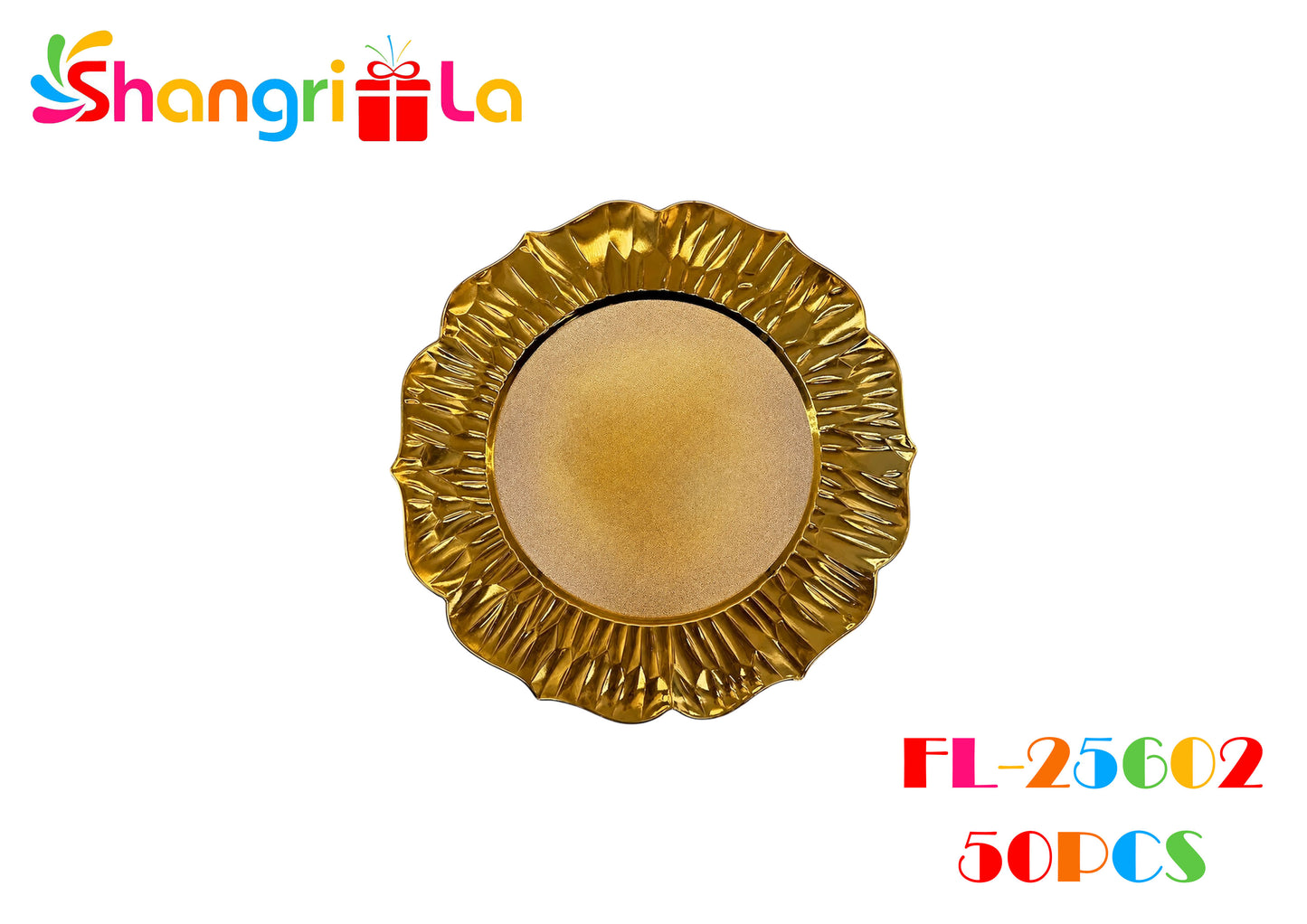 Platos decorativos dorados 33cm