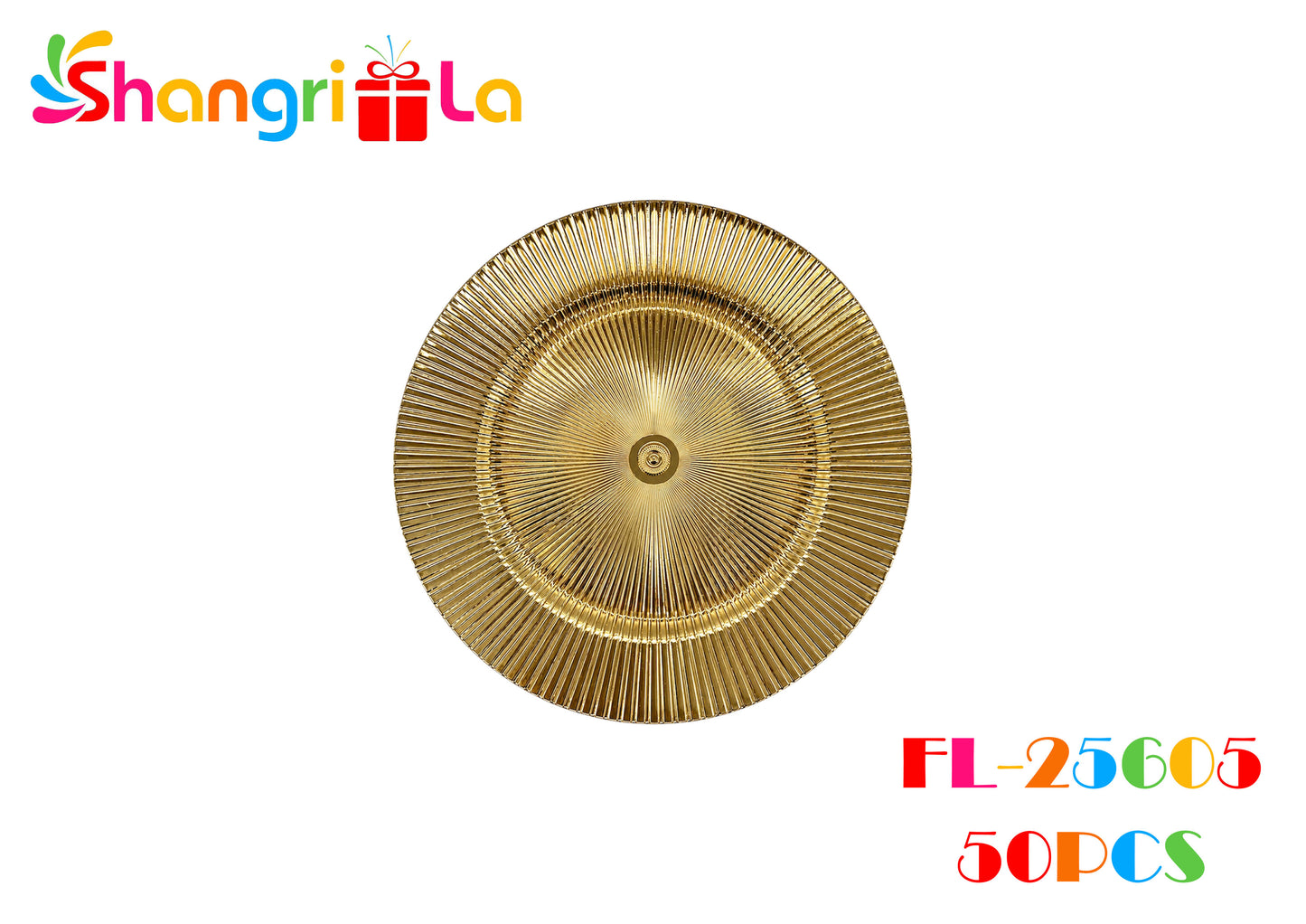Platos decorativos dorados 33cm
