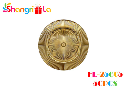 Platos decorativos dorados 33cm