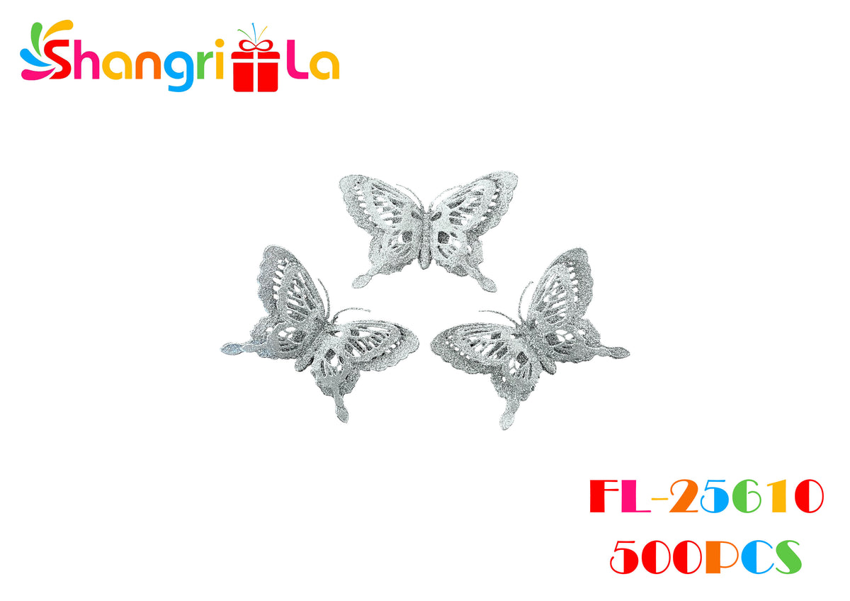 Mariposas con glitter 3pcs