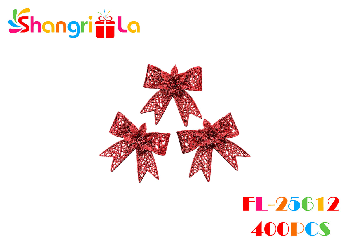 Lazos decorativos con glitter 3pcs