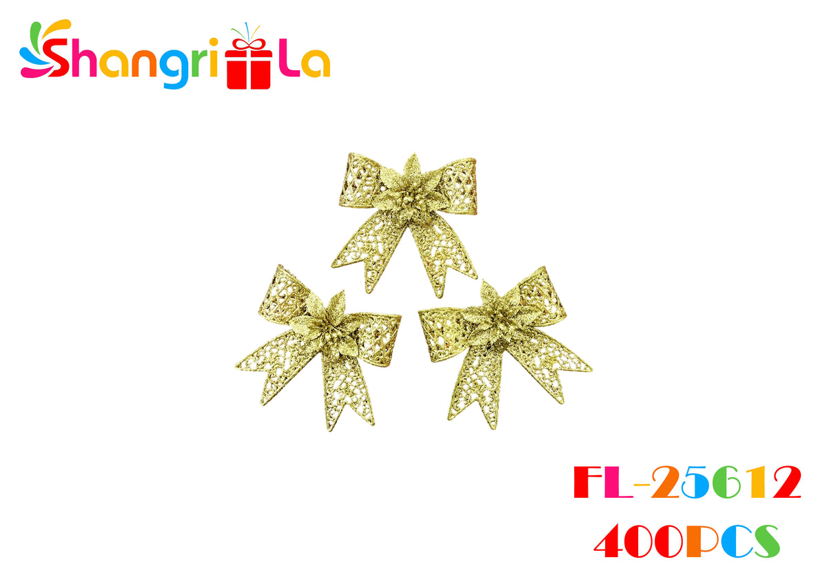 Lazos decorativos con glitter 3pcs