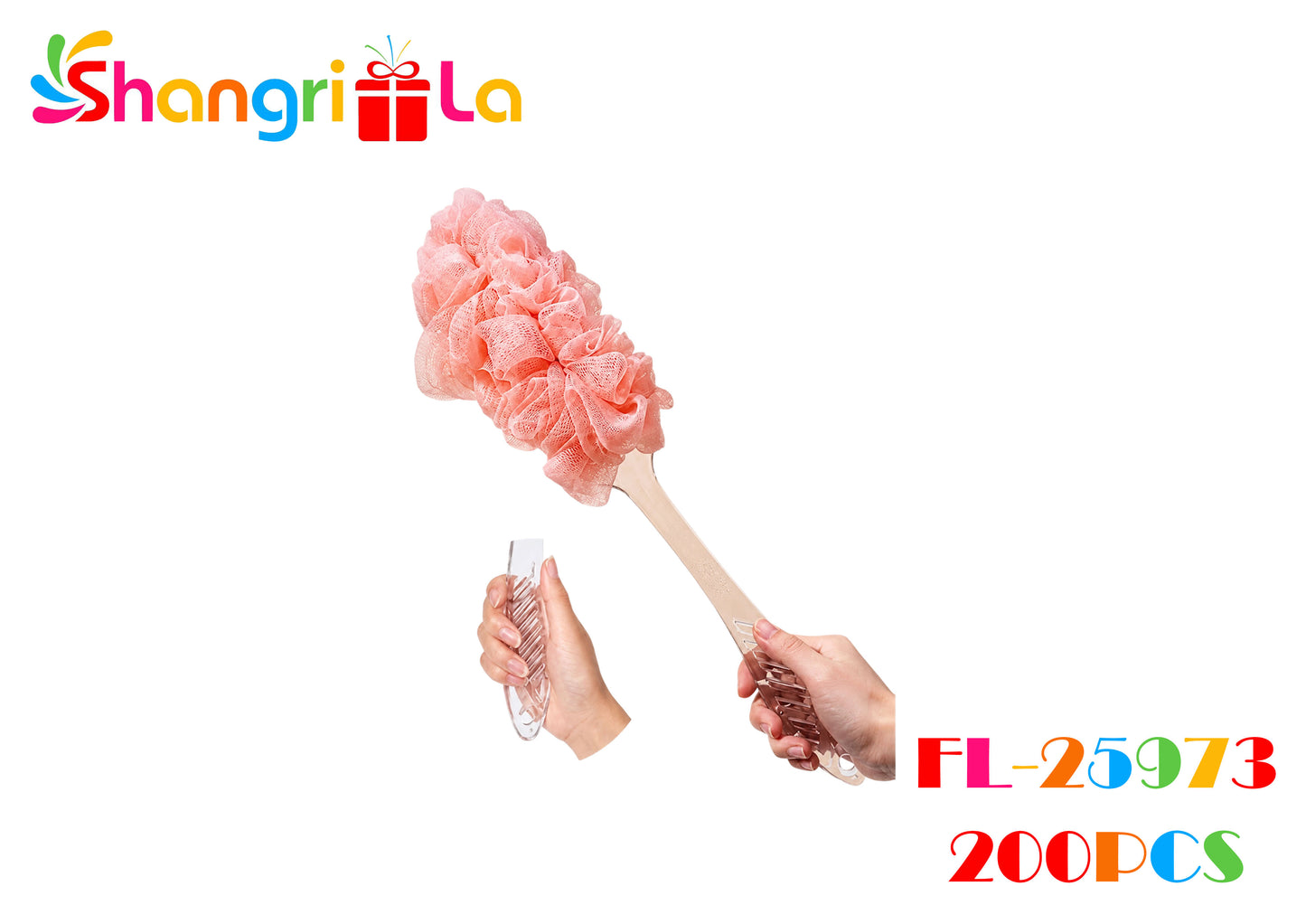 Esponja exfoliante con mango largo