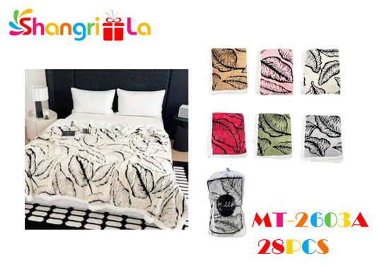 FRAZADA CON DISEÑO 1.5P