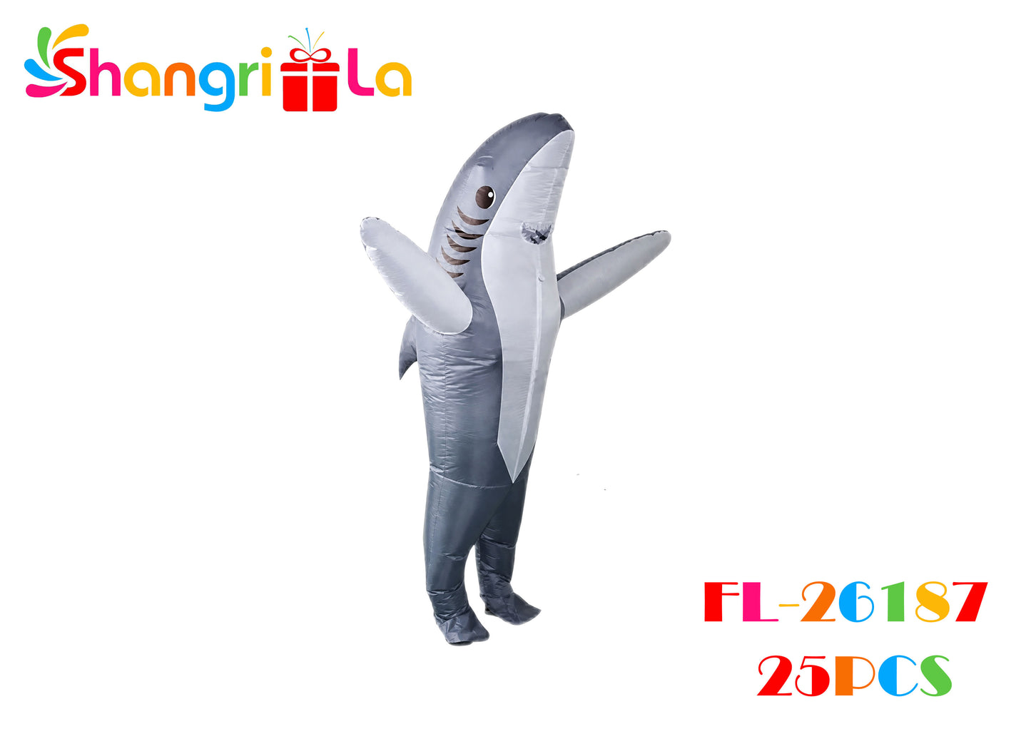 Disfraz inflable de tiburón para niños