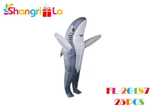 Disfraz inflable de tiburón para niños