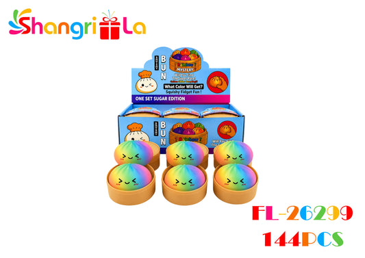 Embalaje squishy dumpling arcoiris 144 unidades