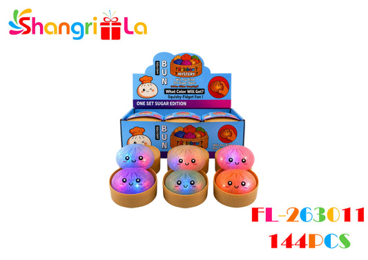 Squishy dumpling con luces 8.5cm 12 unidades