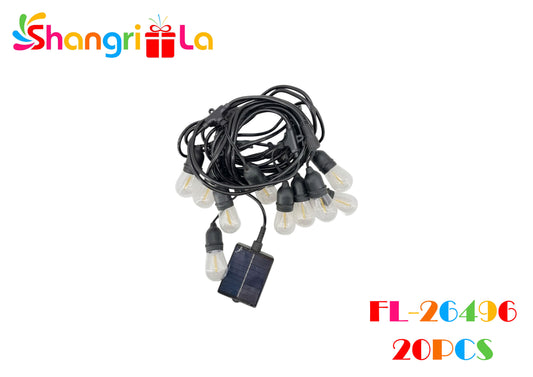 Guirnaldas de ampolletas solares 10mt