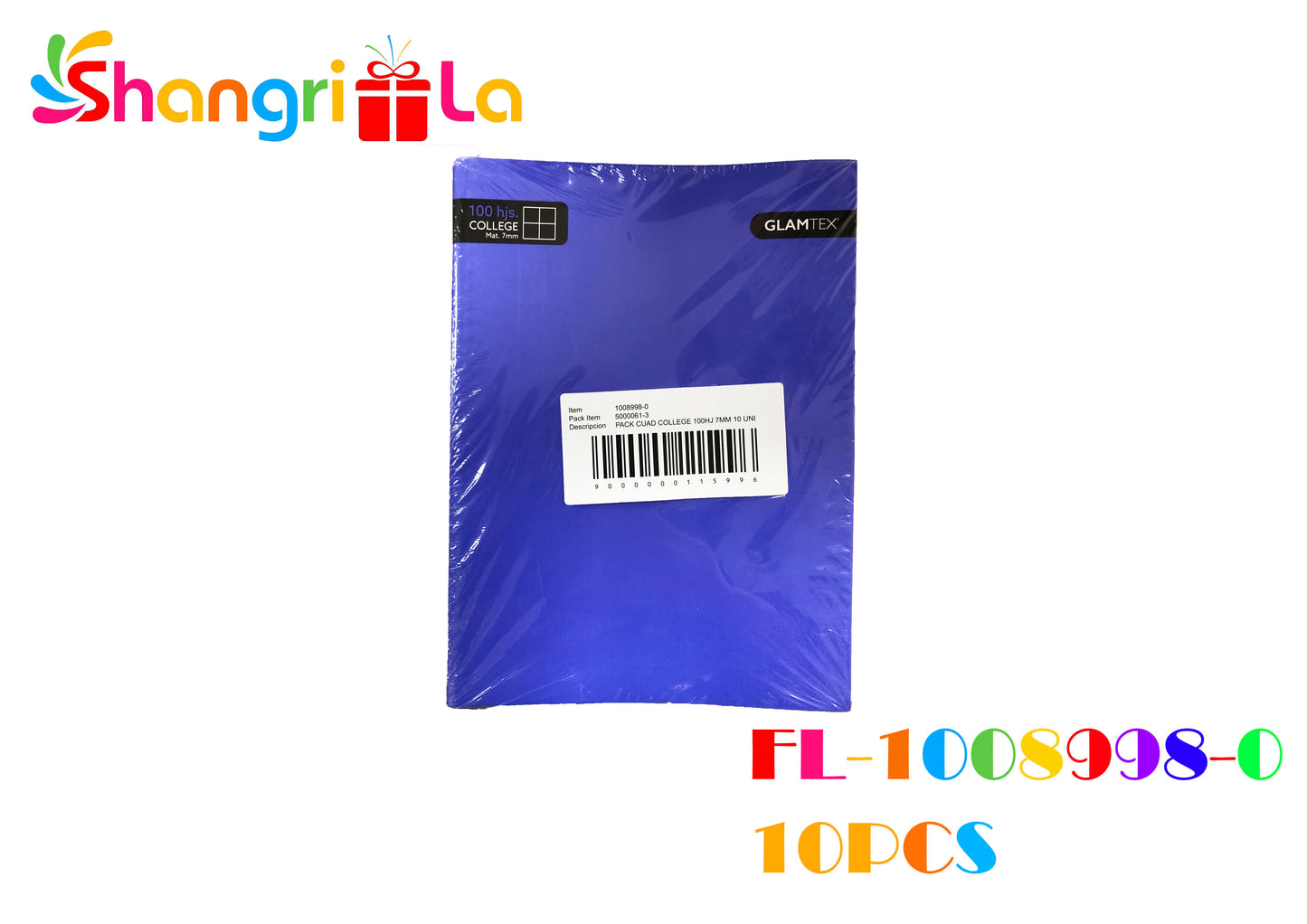 PACK CUADERNOS COLLEGE 10 UNIDADES