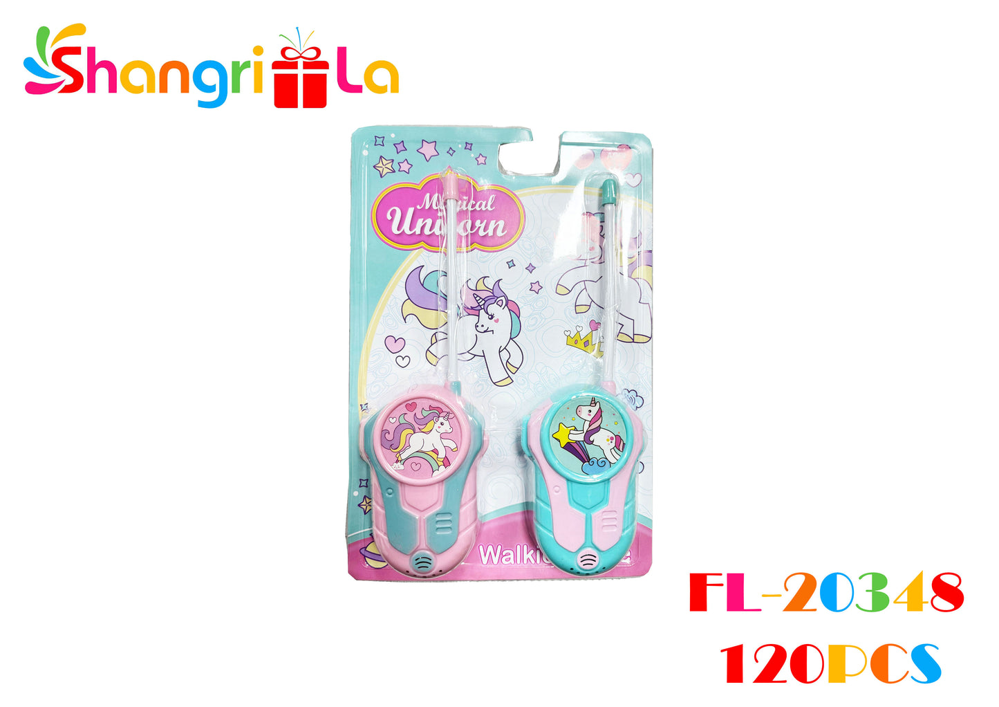WALKIE TALKIE CON DISEÑO DE UNICORNIOS