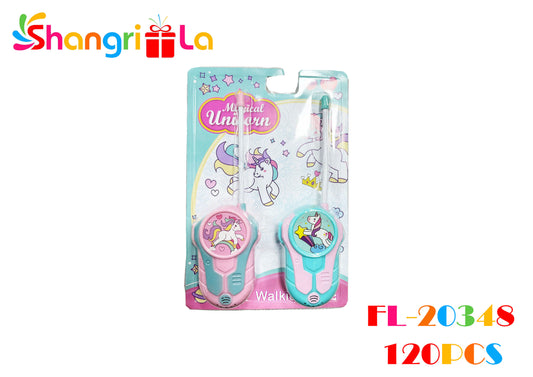 WALKIE TALKIE CON DISEÑO DE UNICORNIOS
