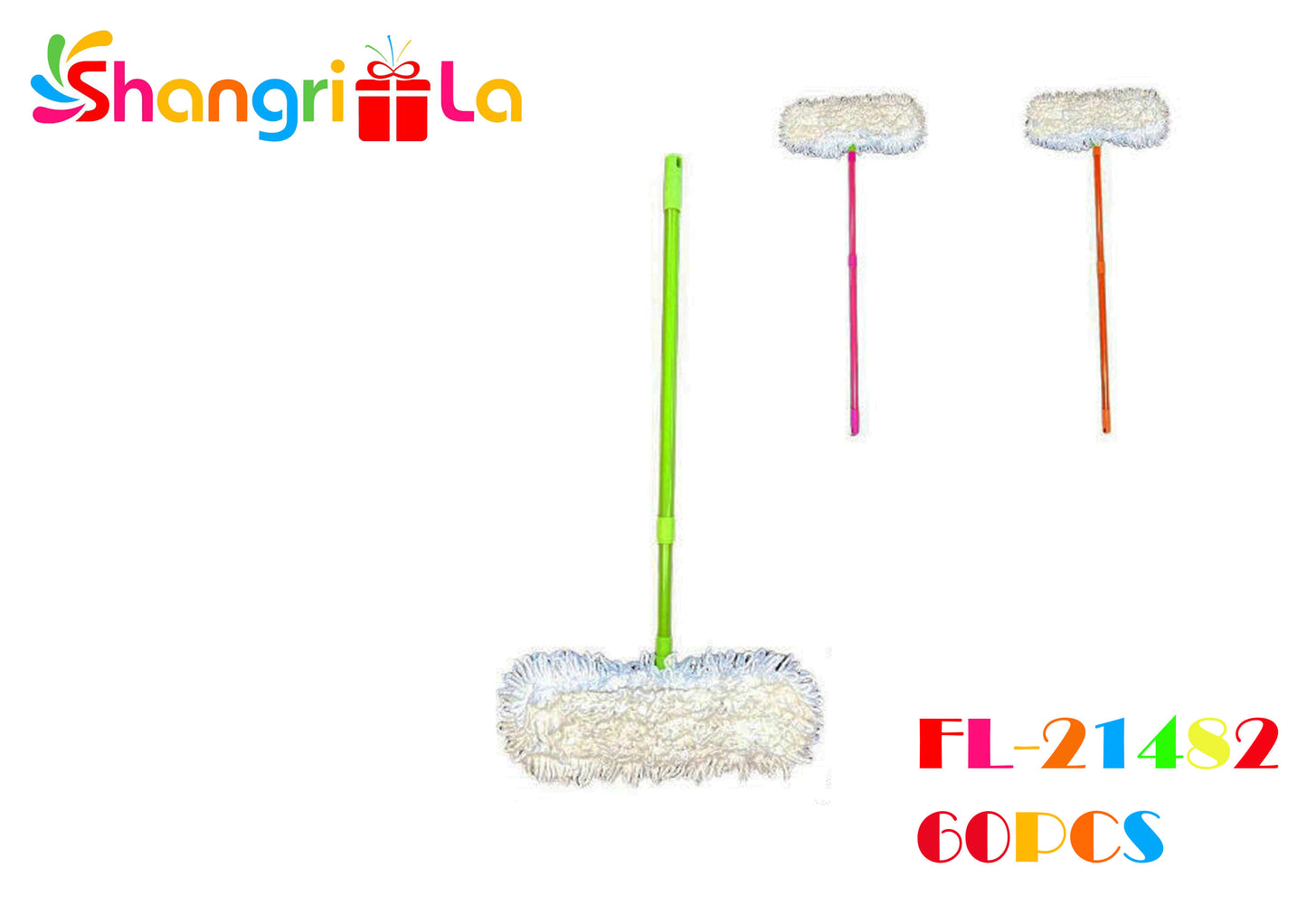 MOPA PLANA DE HILO DOBLE MIXTO 120CM