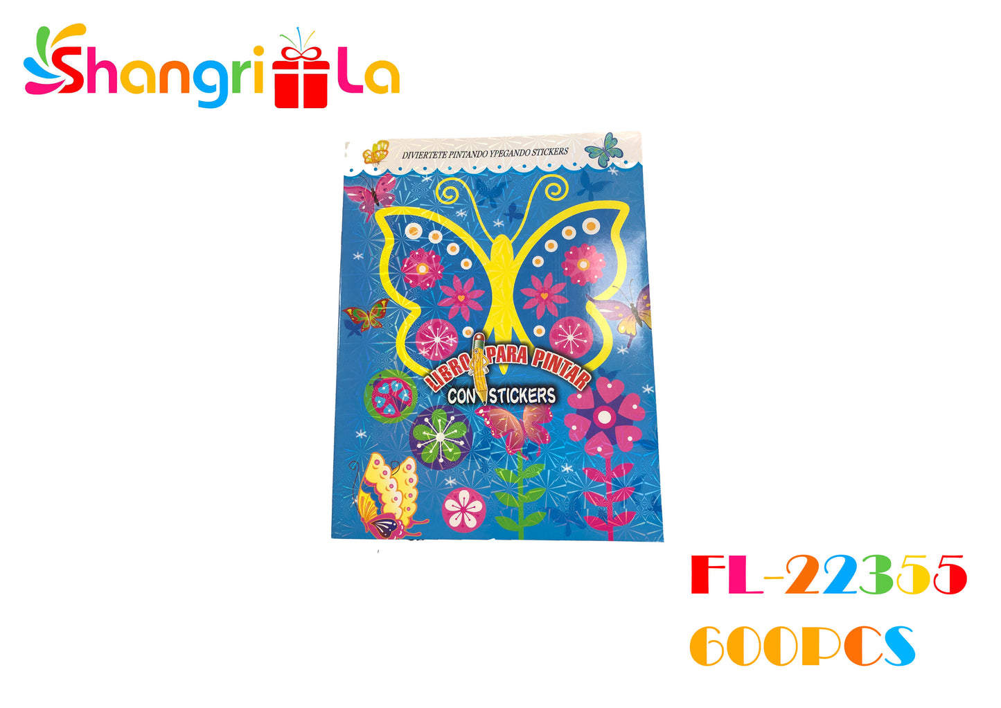 LIBRO PARA COLOREAR CON PEGATINAS