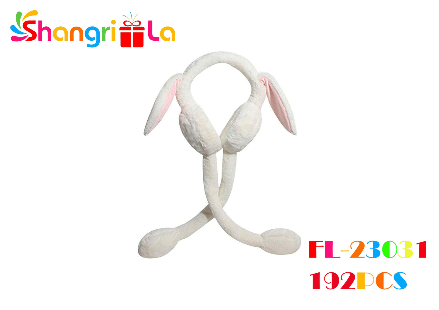 OREJERAS CON OREJAS DE CONEJITO MOVIBLES