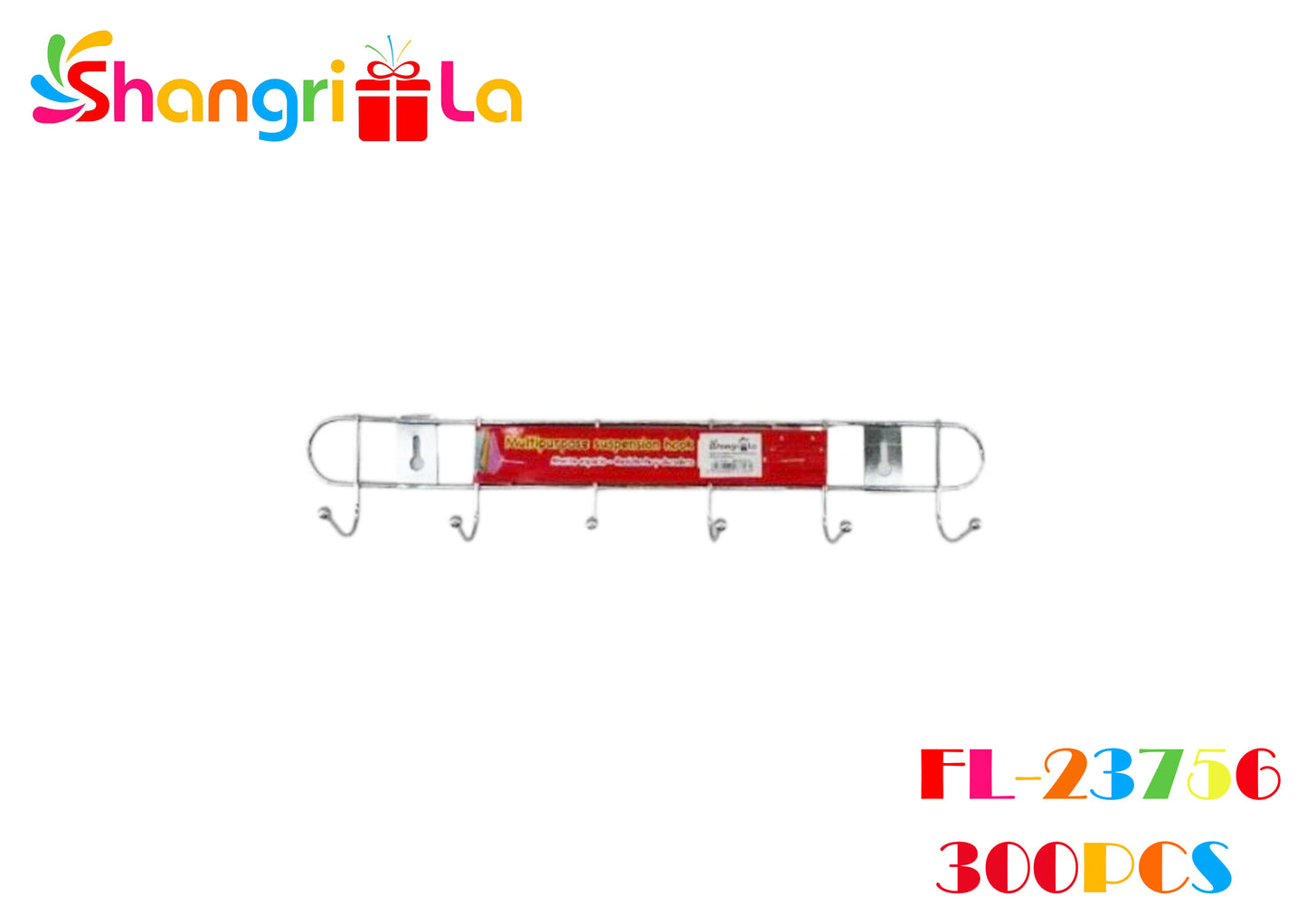 COLGADOR PERCHERO DE PARED METALICO 32CMX5CM