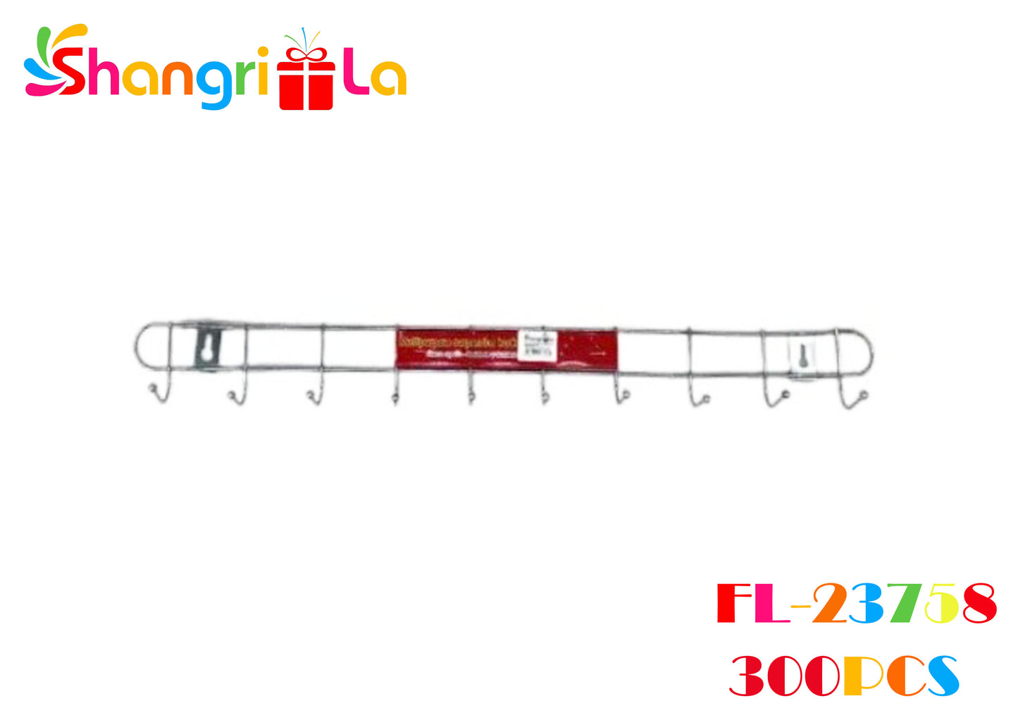 COLGADOR PERCHERO DE PARED METALICO 55CMX5.2CM