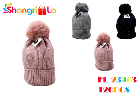GORRO DE LANA CON POMPON
