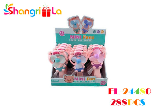 1PCS VENTILADORES MANUALES CON DISEÑO DE CERDO