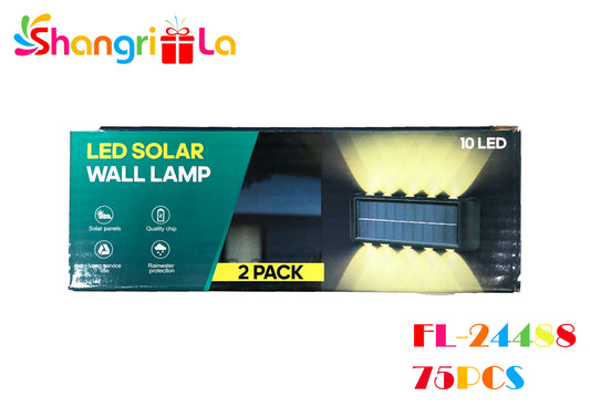 PACK 2 LUCES LED SOLARES DE PARED