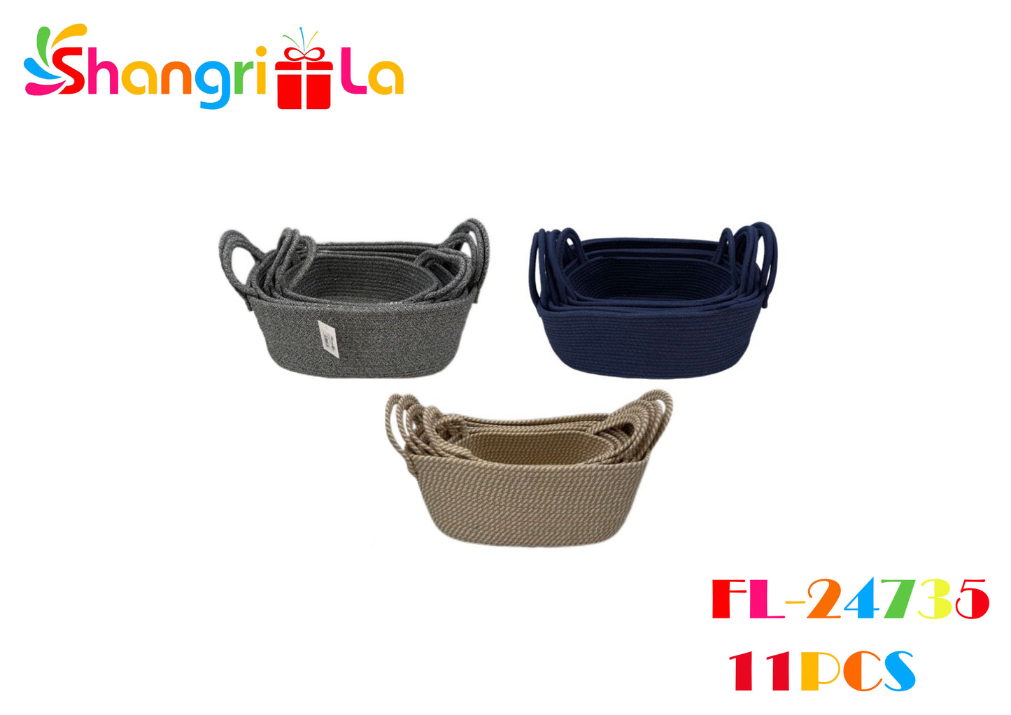 CANASTAS ORGANIZADORAS 5 PCS