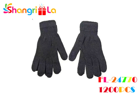 GUANTES NEGROS DE INVIERNO 22CM