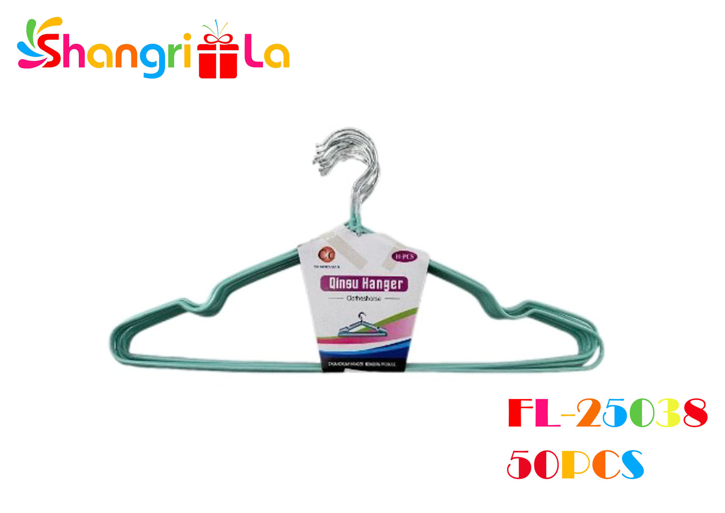 COLGADORES METALICOS RECUBIERTOS 10 PCS