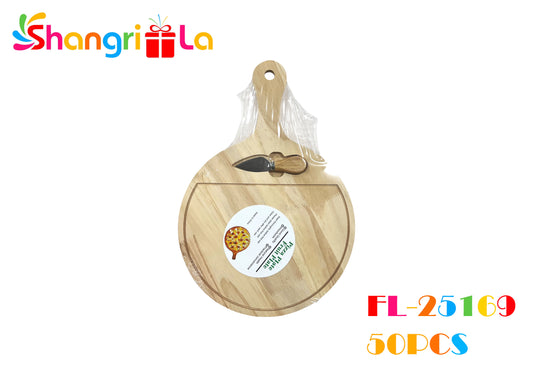 tabla de picar redonda 30cmx43cm