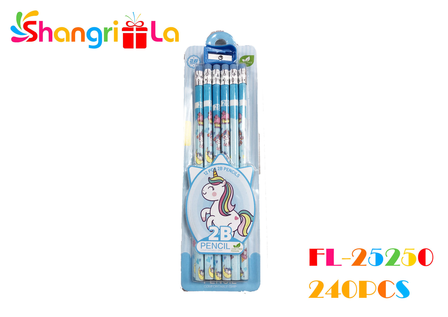 LAPICES CON DISEÑO DE UNICORNIO 12PCS