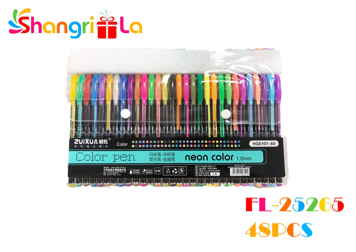 60 BOLIGRAFOS GEL DE COLORES