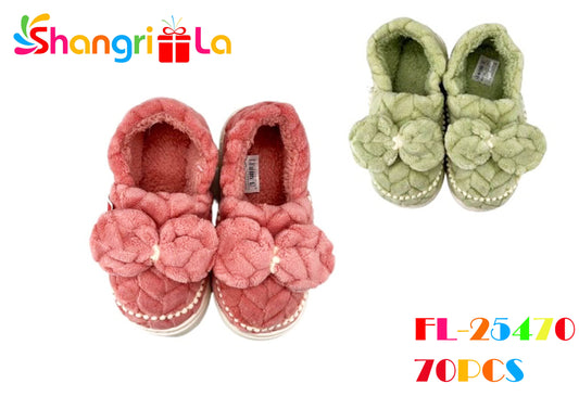 12 PCS PANTUFLAS CON MOÑO 36-45